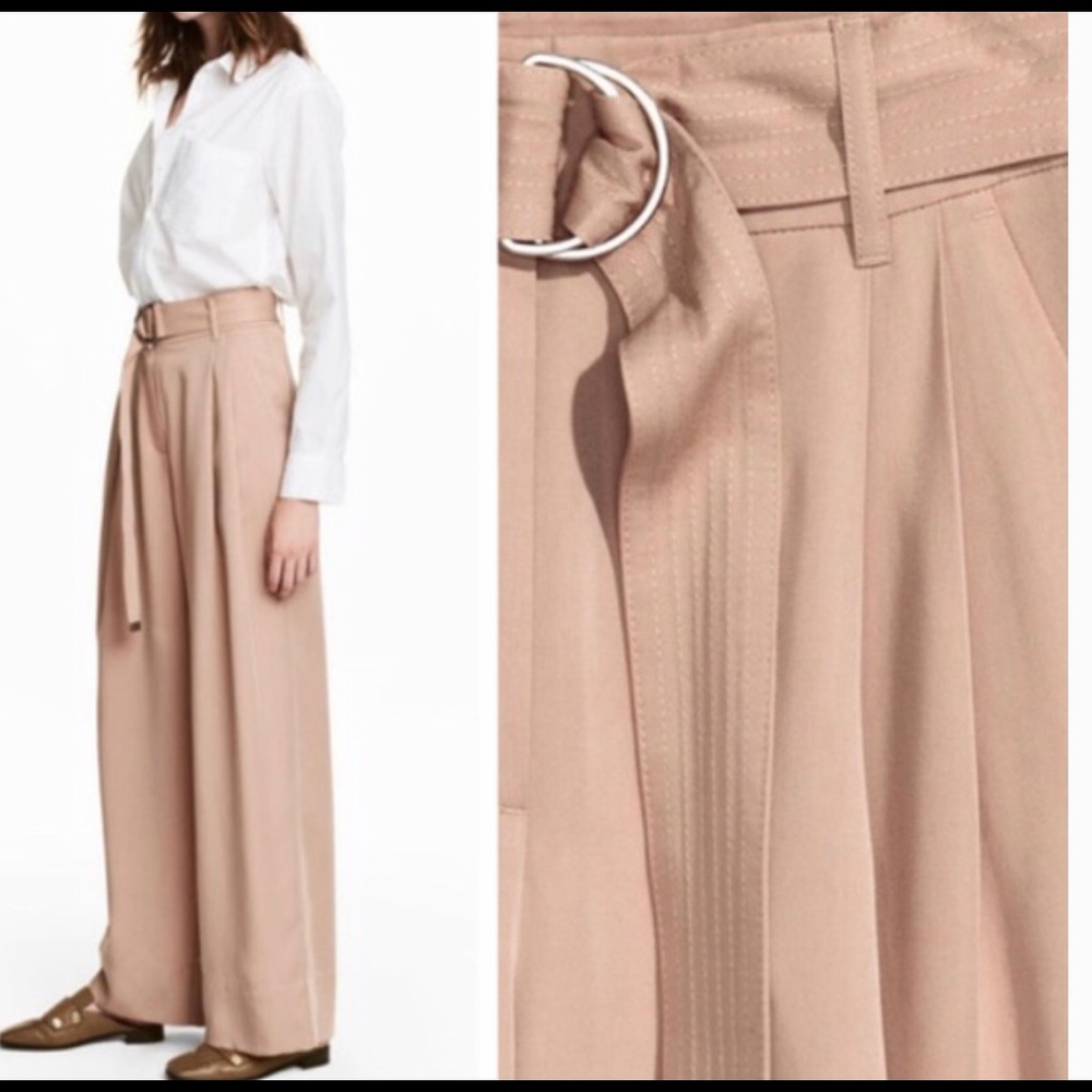 H&M Wide leg pants nude/pink